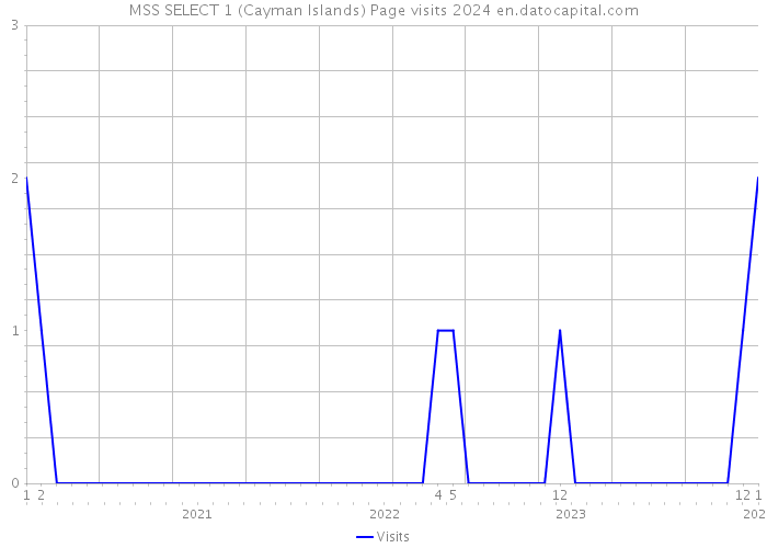 MSS SELECT 1 (Cayman Islands) Page visits 2024 