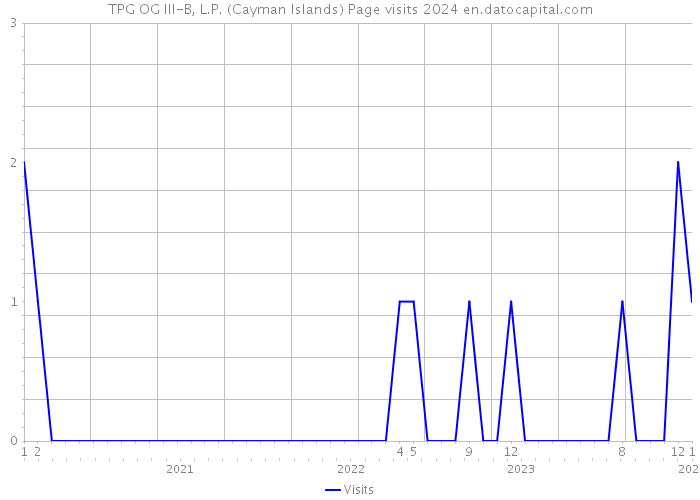 TPG OG III-B, L.P. (Cayman Islands) Page visits 2024 