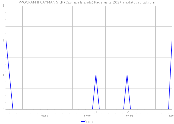 PROGRAM II CAYMAN 5 LP (Cayman Islands) Page visits 2024 