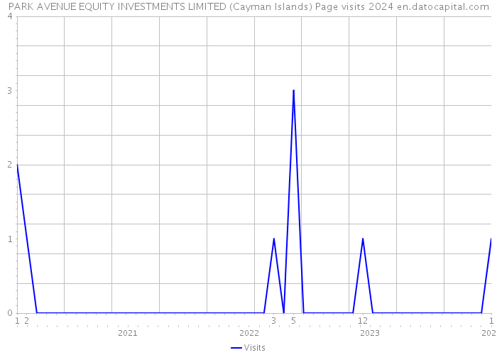 PARK AVENUE EQUITY INVESTMENTS LIMITED (Cayman Islands) Page visits 2024 