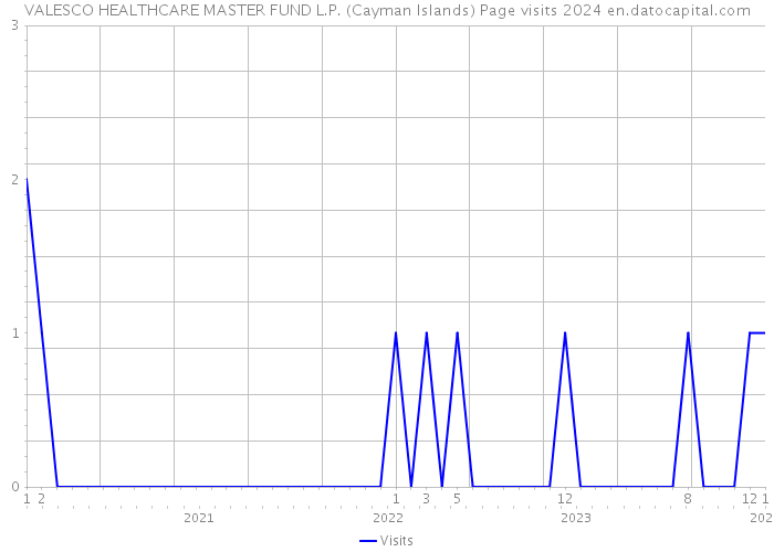 VALESCO HEALTHCARE MASTER FUND L.P. (Cayman Islands) Page visits 2024 
