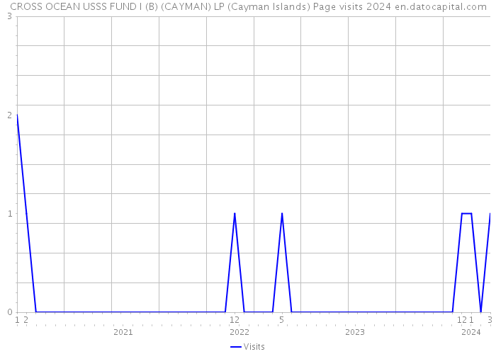 CROSS OCEAN USSS FUND I (B) (CAYMAN) LP (Cayman Islands) Page visits 2024 