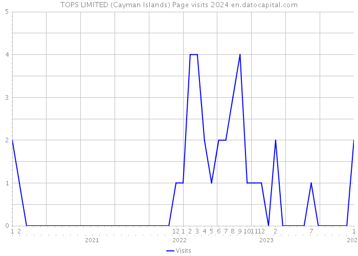 TOPS LIMITED (Cayman Islands) Page visits 2024 