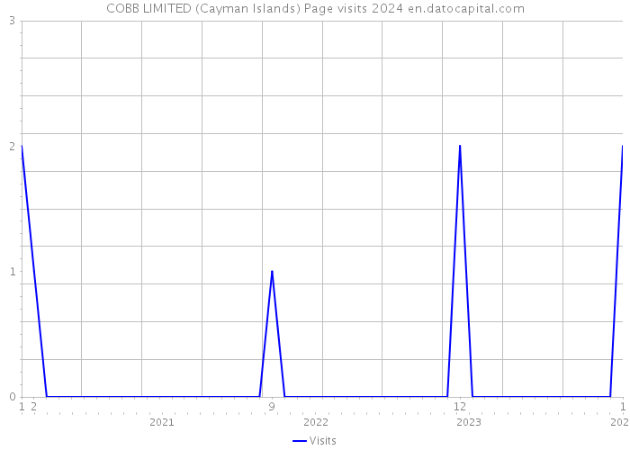 COBB LIMITED (Cayman Islands) Page visits 2024 