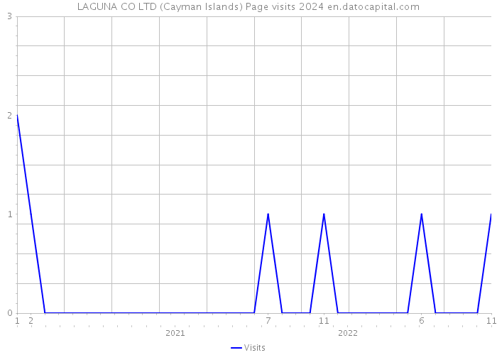 LAGUNA CO LTD (Cayman Islands) Page visits 2024 