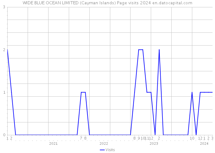 WIDE BLUE OCEAN LIMITED (Cayman Islands) Page visits 2024 