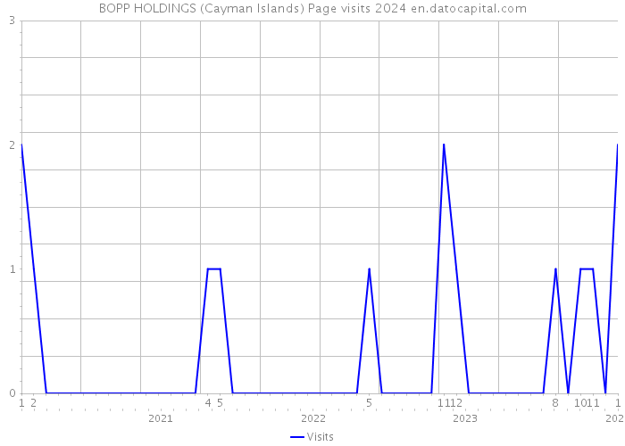 BOPP HOLDINGS (Cayman Islands) Page visits 2024 
