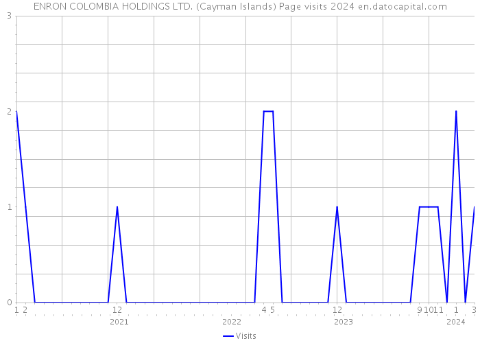 ENRON COLOMBIA HOLDINGS LTD. (Cayman Islands) Page visits 2024 