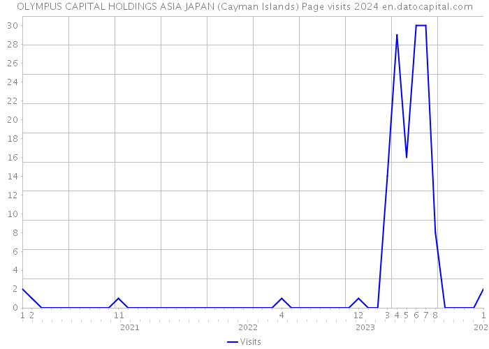 OLYMPUS CAPITAL HOLDINGS ASIA JAPAN (Cayman Islands) Page visits 2024 