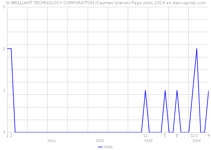 SI-BRILLIANT TECHNOLOGY CORPORATION (Cayman Islands) Page visits 2024 