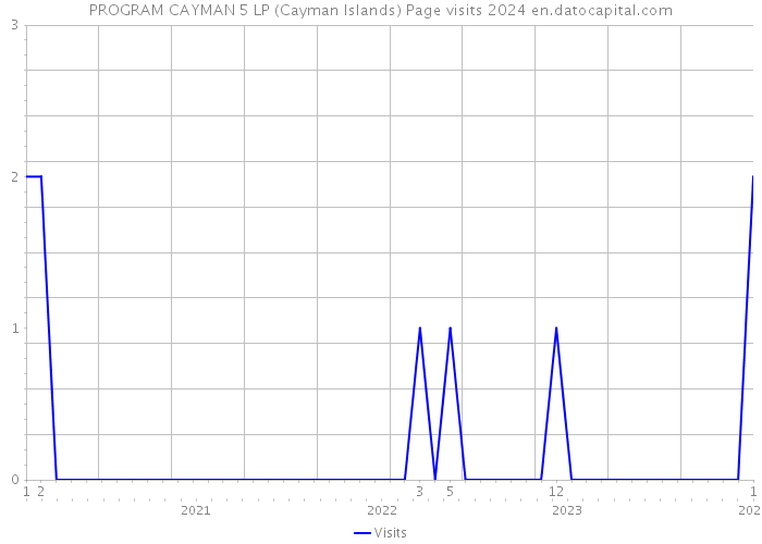 PROGRAM CAYMAN 5 LP (Cayman Islands) Page visits 2024 