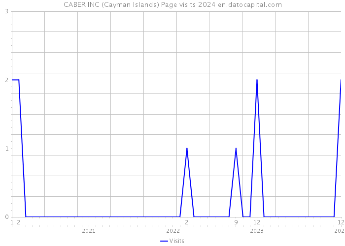CABER INC (Cayman Islands) Page visits 2024 