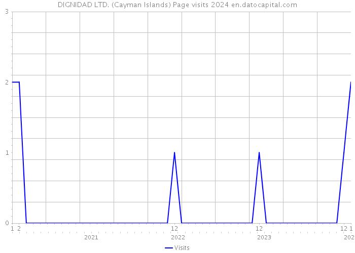 DIGNIDAD LTD. (Cayman Islands) Page visits 2024 