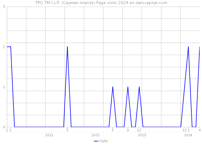 TPG TM I L.P. (Cayman Islands) Page visits 2024 