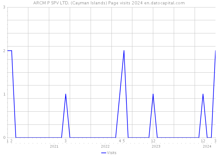 ARCM P SPV LTD. (Cayman Islands) Page visits 2024 