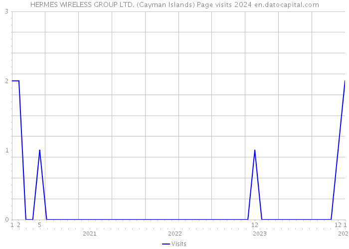 HERMES WIRELESS GROUP LTD. (Cayman Islands) Page visits 2024 