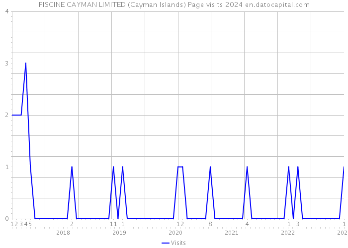 PISCINE CAYMAN LIMITED (Cayman Islands) Page visits 2024 