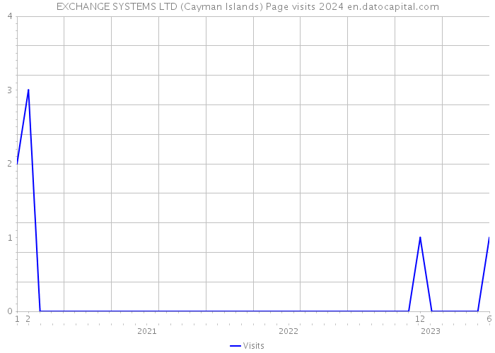 EXCHANGE SYSTEMS LTD (Cayman Islands) Page visits 2024 