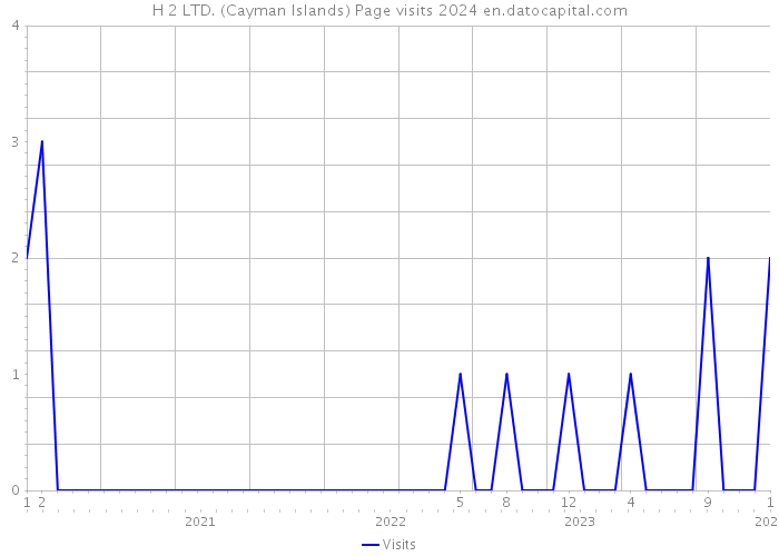 H 2 LTD. (Cayman Islands) Page visits 2024 