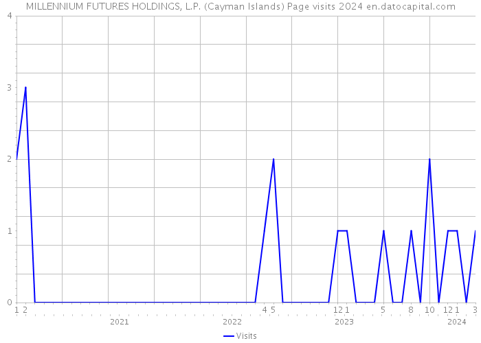MILLENNIUM FUTURES HOLDINGS, L.P. (Cayman Islands) Page visits 2024 