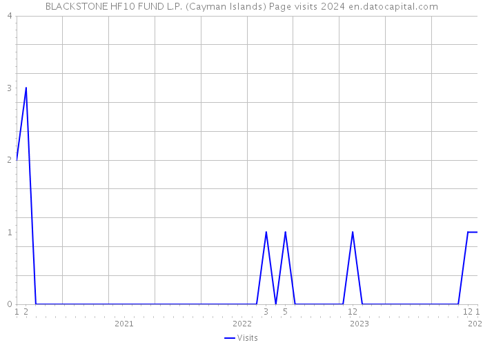 BLACKSTONE HF10 FUND L.P. (Cayman Islands) Page visits 2024 