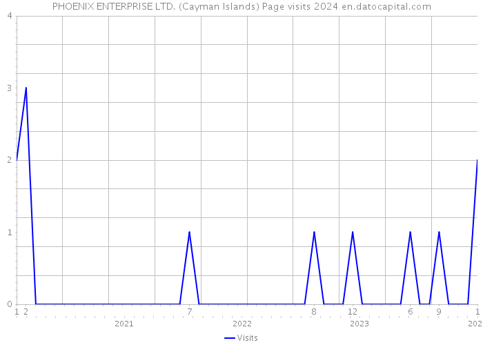 PHOENIX ENTERPRISE LTD. (Cayman Islands) Page visits 2024 