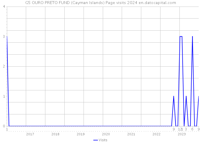 G5 OURO PRETO FUND (Cayman Islands) Page visits 2024 
