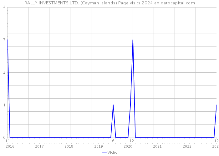 RALLY INVESTMENTS LTD. (Cayman Islands) Page visits 2024 
