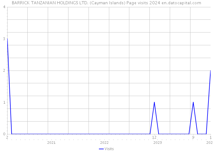 BARRICK TANZANIAN HOLDINGS LTD. (Cayman Islands) Page visits 2024 