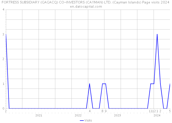 FORTRESS SUBSIDIARY (GAGACQ) CO-INVESTORS (CAYMAN) LTD. (Cayman Islands) Page visits 2024 