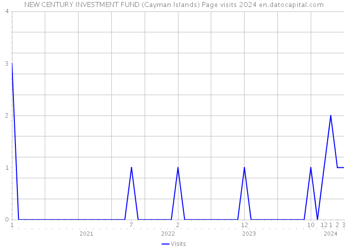 NEW CENTURY INVESTMENT FUND (Cayman Islands) Page visits 2024 