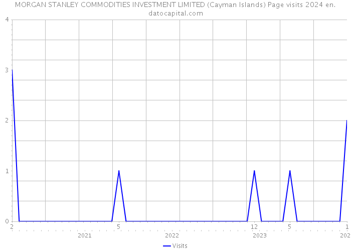 MORGAN STANLEY COMMODITIES INVESTMENT LIMITED (Cayman Islands) Page visits 2024 