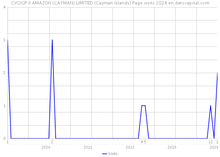 CVCIGP II AMAZON (CAYMAN) LIMITED (Cayman Islands) Page visits 2024 