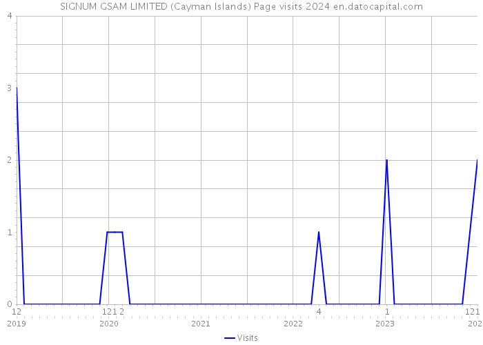 SIGNUM GSAM LIMITED (Cayman Islands) Page visits 2024 
