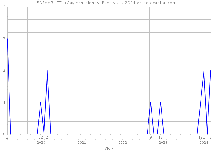 BAZAAR LTD. (Cayman Islands) Page visits 2024 