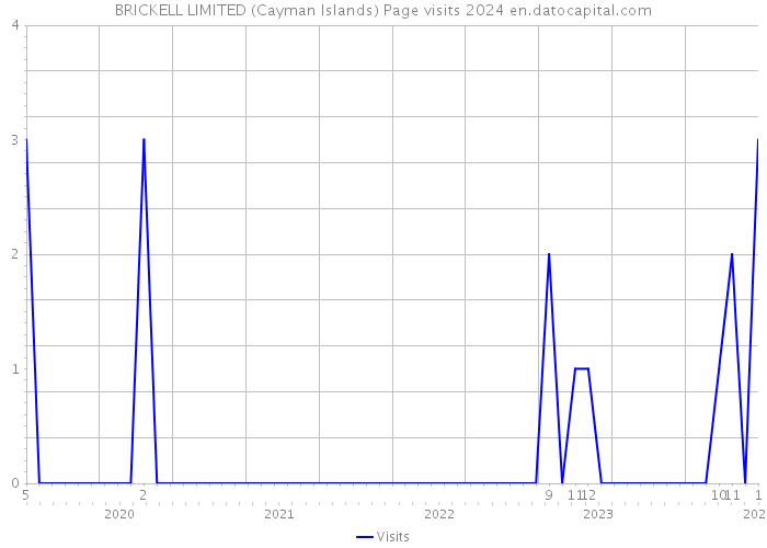 BRICKELL LIMITED (Cayman Islands) Page visits 2024 