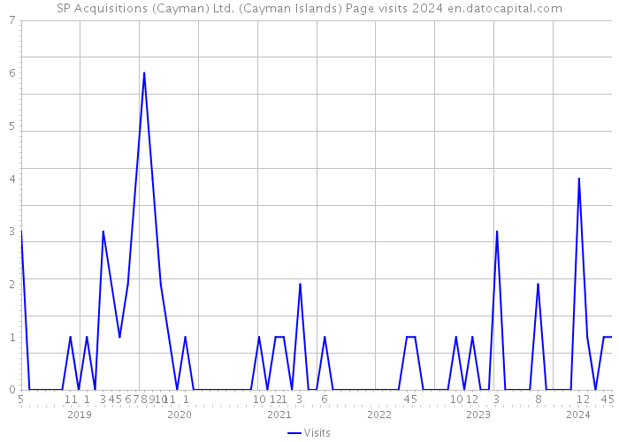 SP Acquisitions (Cayman) Ltd. (Cayman Islands) Page visits 2024 