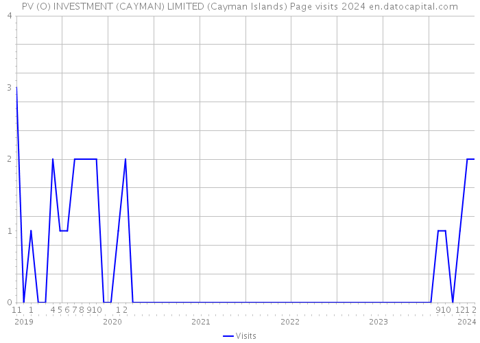 PV (O) INVESTMENT (CAYMAN) LIMITED (Cayman Islands) Page visits 2024 