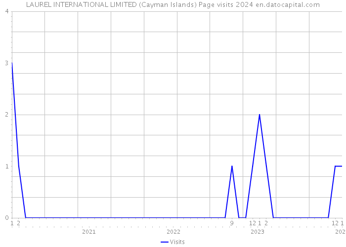 LAUREL INTERNATIONAL LIMITED (Cayman Islands) Page visits 2024 