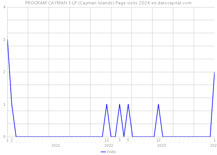 PROGRAM CAYMAN 3 LP (Cayman Islands) Page visits 2024 