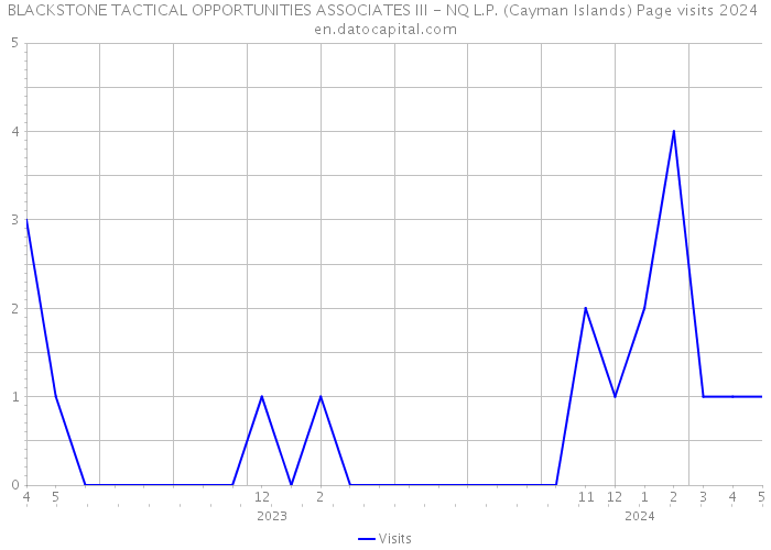 BLACKSTONE TACTICAL OPPORTUNITIES ASSOCIATES III - NQ L.P. (Cayman Islands) Page visits 2024 