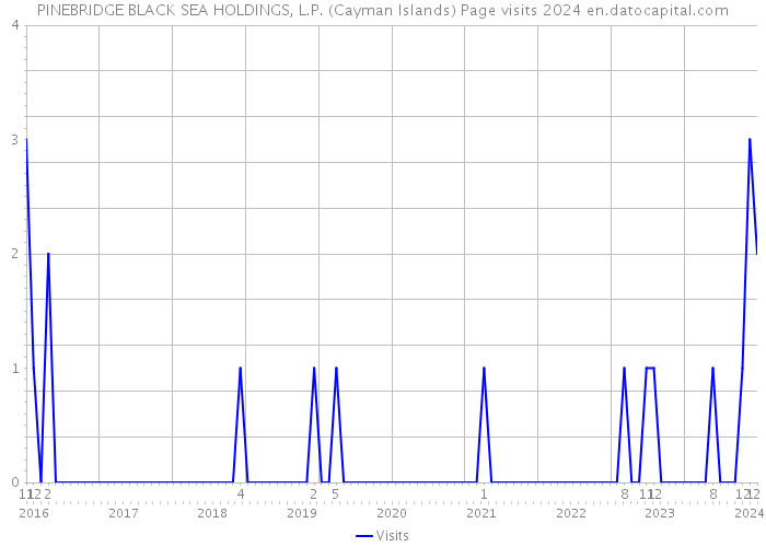 PINEBRIDGE BLACK SEA HOLDINGS, L.P. (Cayman Islands) Page visits 2024 