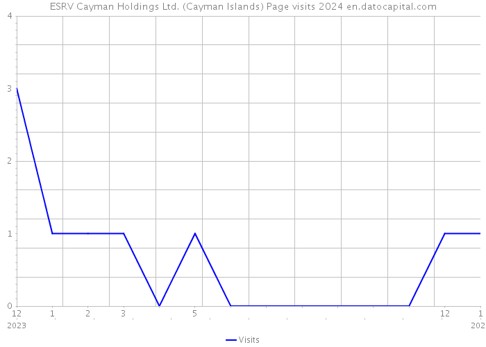 ESRV Cayman Holdings Ltd. (Cayman Islands) Page visits 2024 