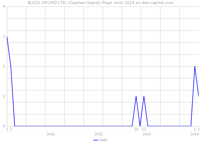 BLACK ORCHID LTD. (Cayman Islands) Page visits 2024 