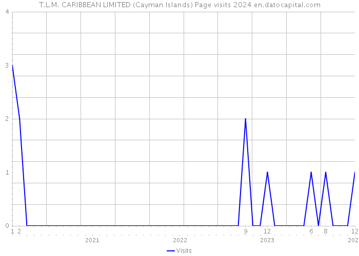 T.L.M. CARIBBEAN LIMITED (Cayman Islands) Page visits 2024 
