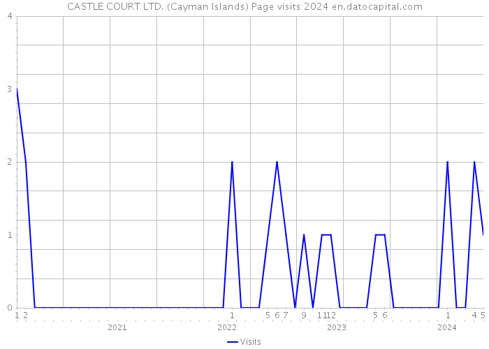 CASTLE COURT LTD. (Cayman Islands) Page visits 2024 