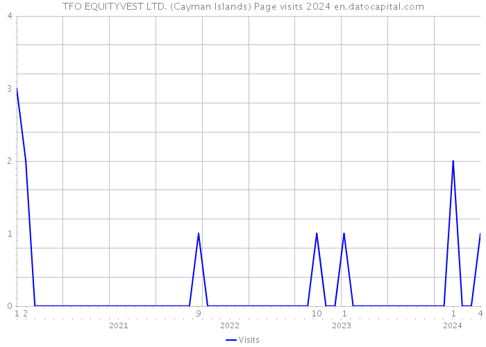 TFO EQUITYVEST LTD. (Cayman Islands) Page visits 2024 