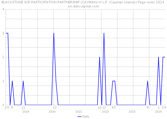BLACKSTONE SGP PARTICIPATION PARTNERSHIP (CAYMAN) IV L.P. (Cayman Islands) Page visits 2024 