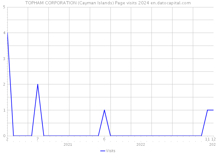 TOPHAM CORPORATION (Cayman Islands) Page visits 2024 