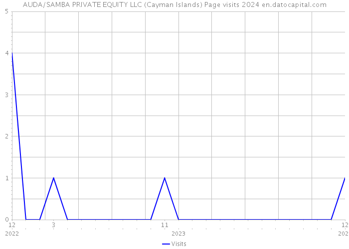AUDA/SAMBA PRIVATE EQUITY LLC (Cayman Islands) Page visits 2024 